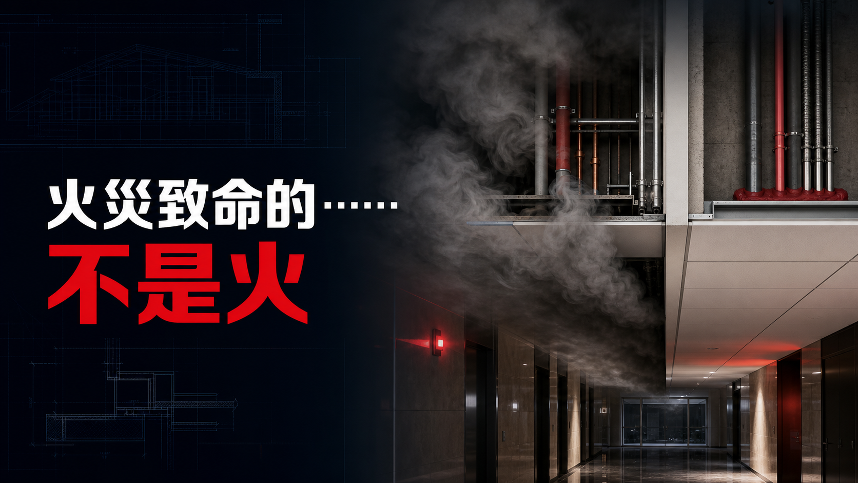 火災致命的，不是火，而是濃煙